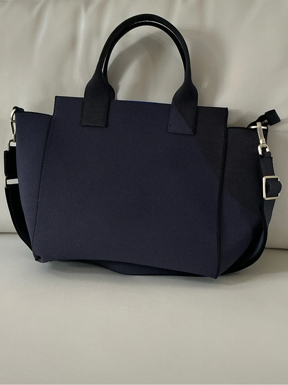 NWOT Rothy's Navy Structured Tote with Removable Strap